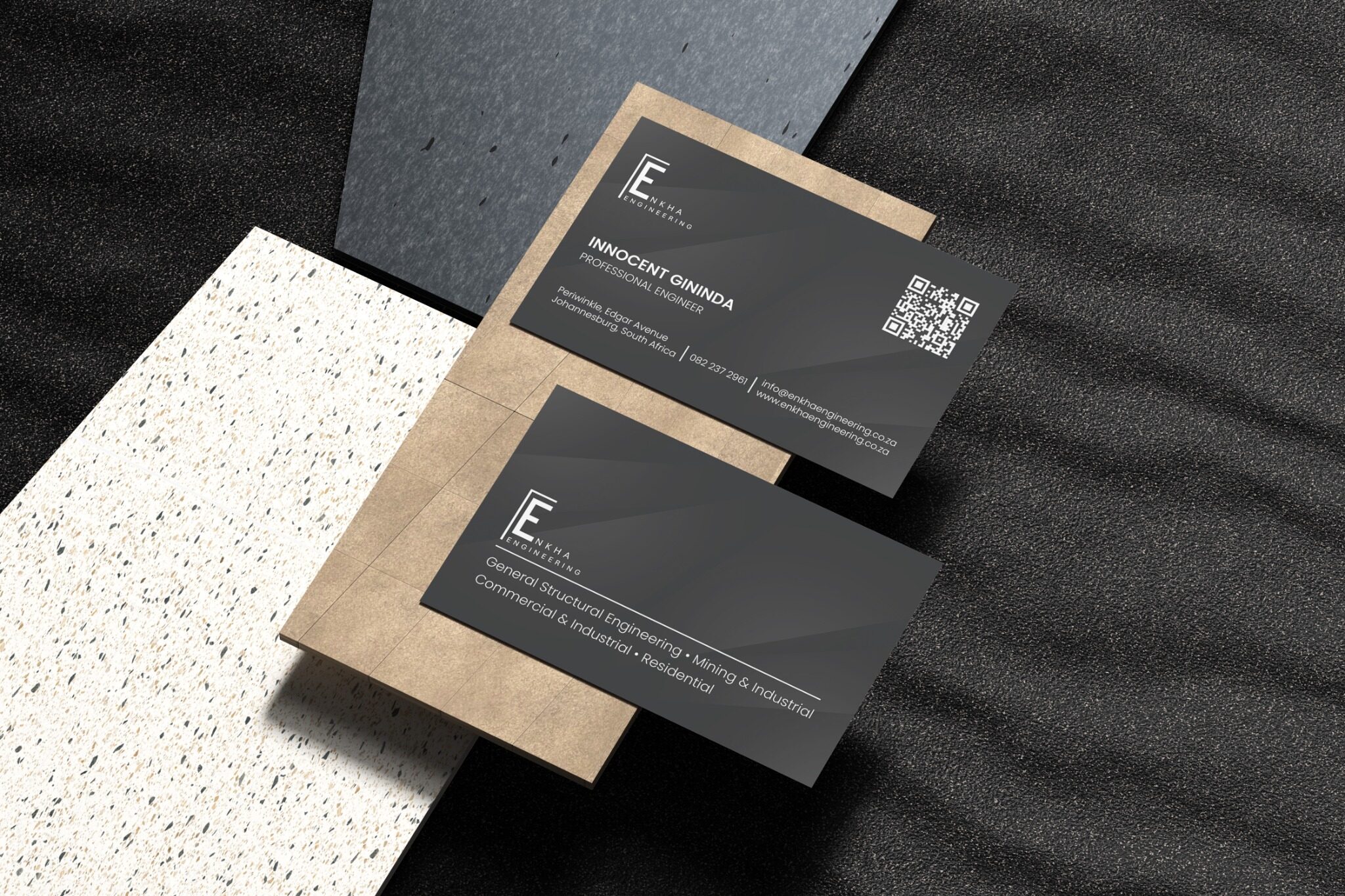 Enkha Engineering Business Cards